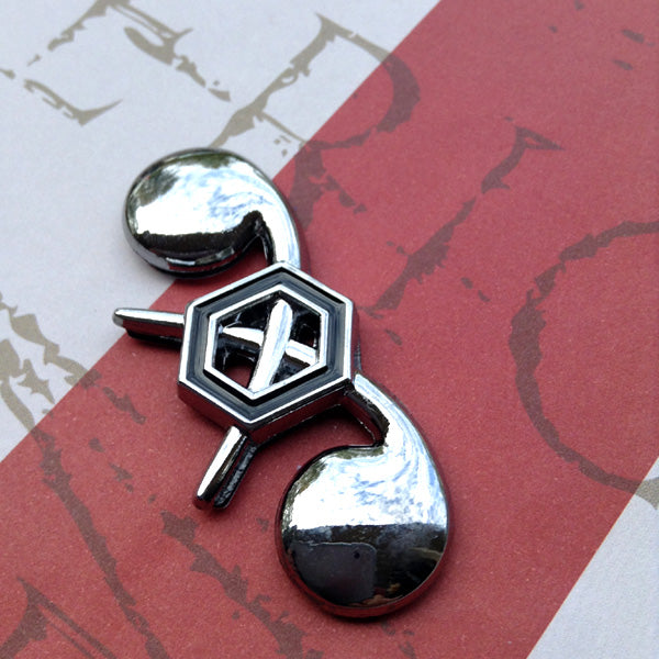 Chemical Corps Branch Insignia Metal Decal