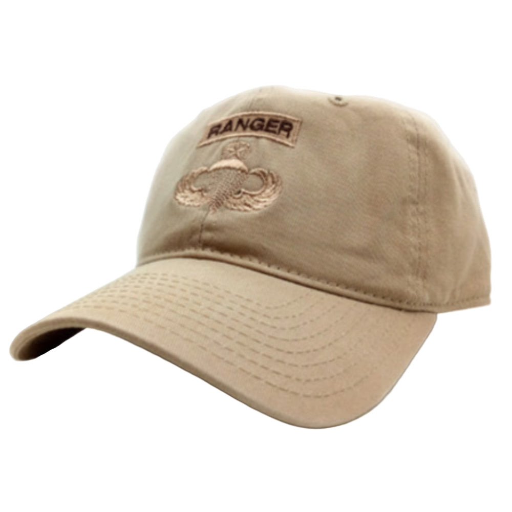Beige cap with 'Ranger' logo on a white background