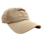 Khaki cap with 'Airborne' patch on a white background