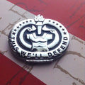 Army Drill Sergeant Badge This We'll Defend Metal Decal