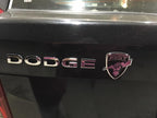 Black and Chrome Fire Support Team FIST Metal Decal on a Dodge