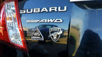 1st Armored Division Old Ironsides Metal Auto Emblem On a Subaru Rrar Fender