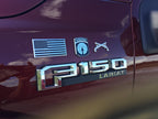 16th Military Police MP Brigade Metal Decal With American Flag and MP Insignia on a F150 Lariat Truck