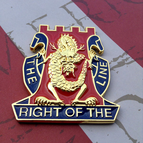 Full Color 14th Infantry Regiment Golden Dragons Metal Decal