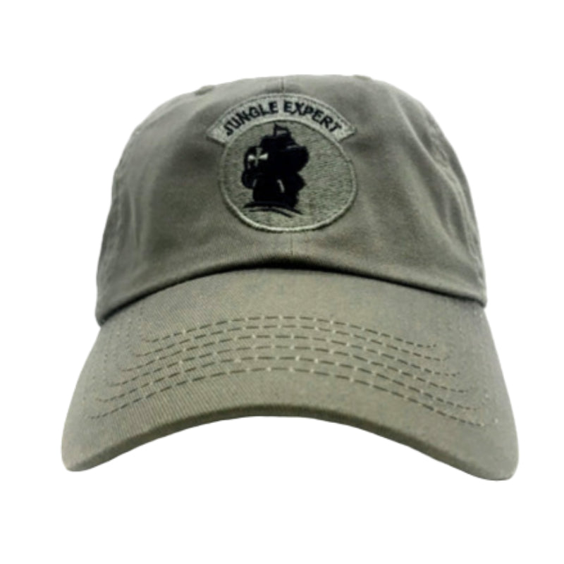 Jungle Expert OD Baseball Cap Facing Forward on a white background