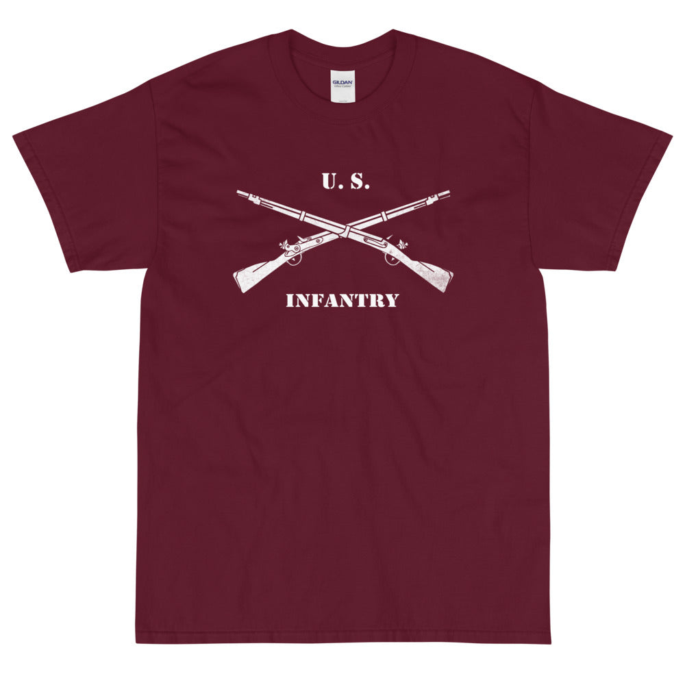 US Infantry Crossed Rifles Distressed T-Shirt
