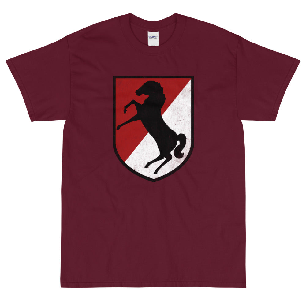 11th Cav Black Horse Distressed T-Shirt