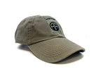 82nd Airborne Division Cap with US Flag featuring a black embroidered patch with the insignia and 'AIRBORNE' text on the front, and a faded US flag on the side.