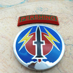 56th Field Artillery Command Metal Decal with Pershing Tab