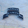 75th Ranger Regiment Metal Car Emblem With Ranger Tab