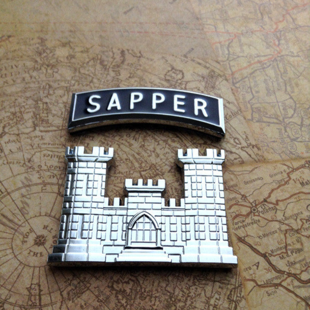 Sapper Tab Metal Decal