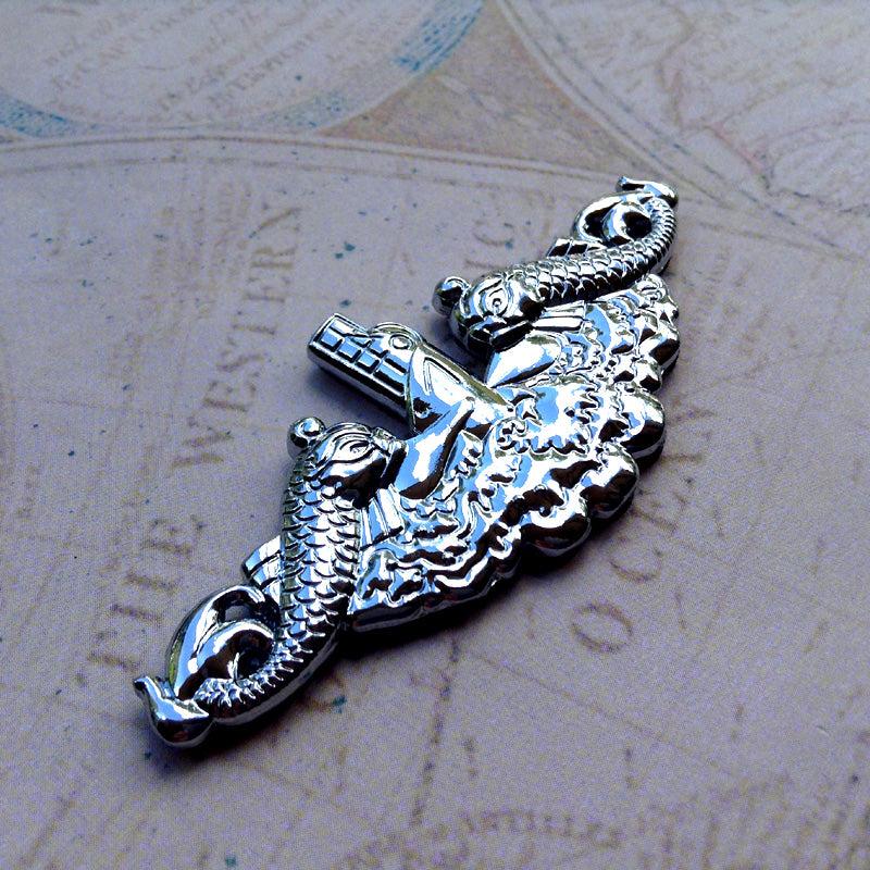 Submariner's Dolphins Metal Decal