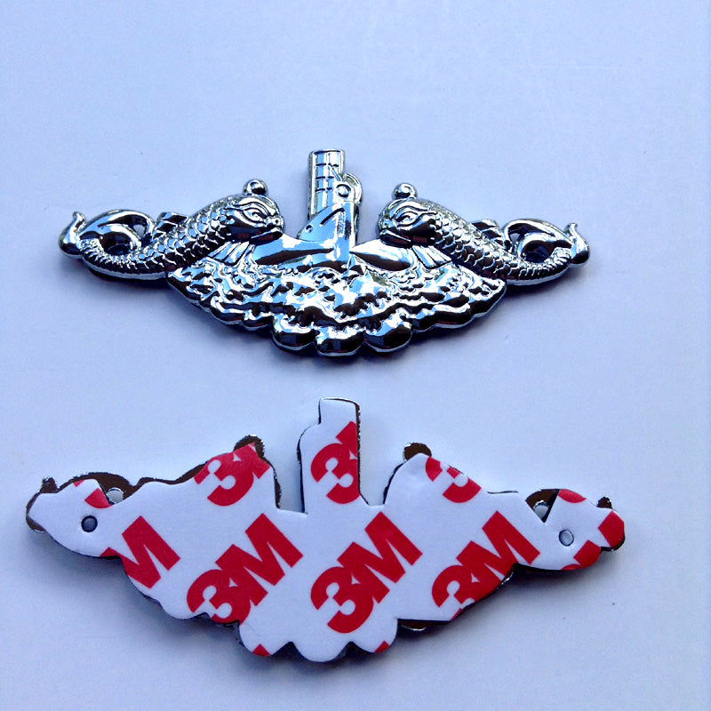 Submariner's Dolphins Metal Decal