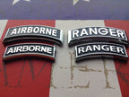 Large and Small Airborne and Ranger Tab Decals