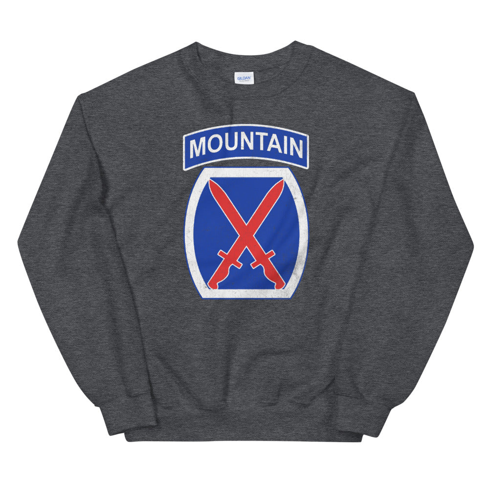 10th Mountain Div Distressed Sweatshirt
