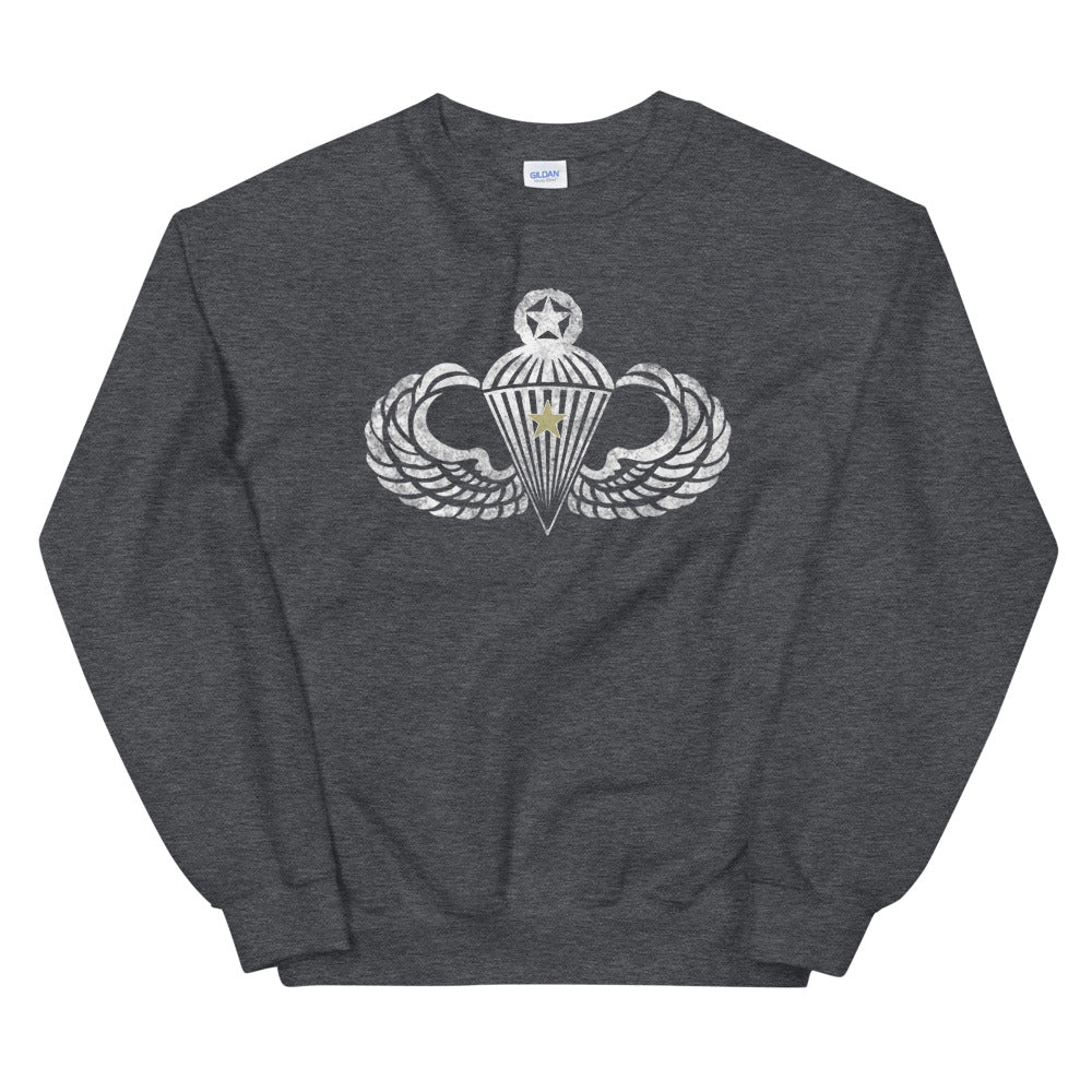 Master Wings w/Combat Star Distressed Sweatshirt