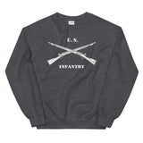 US Infantry Crossed Rifles Distressed Sweatshirt