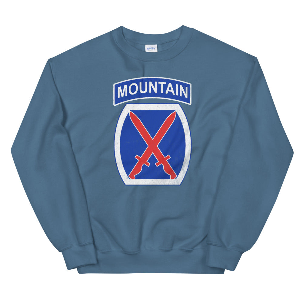 10th Mountain Div Distressed Sweatshirt