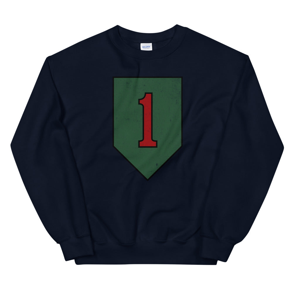 1st Infantry Div Distressed Sweatshirt