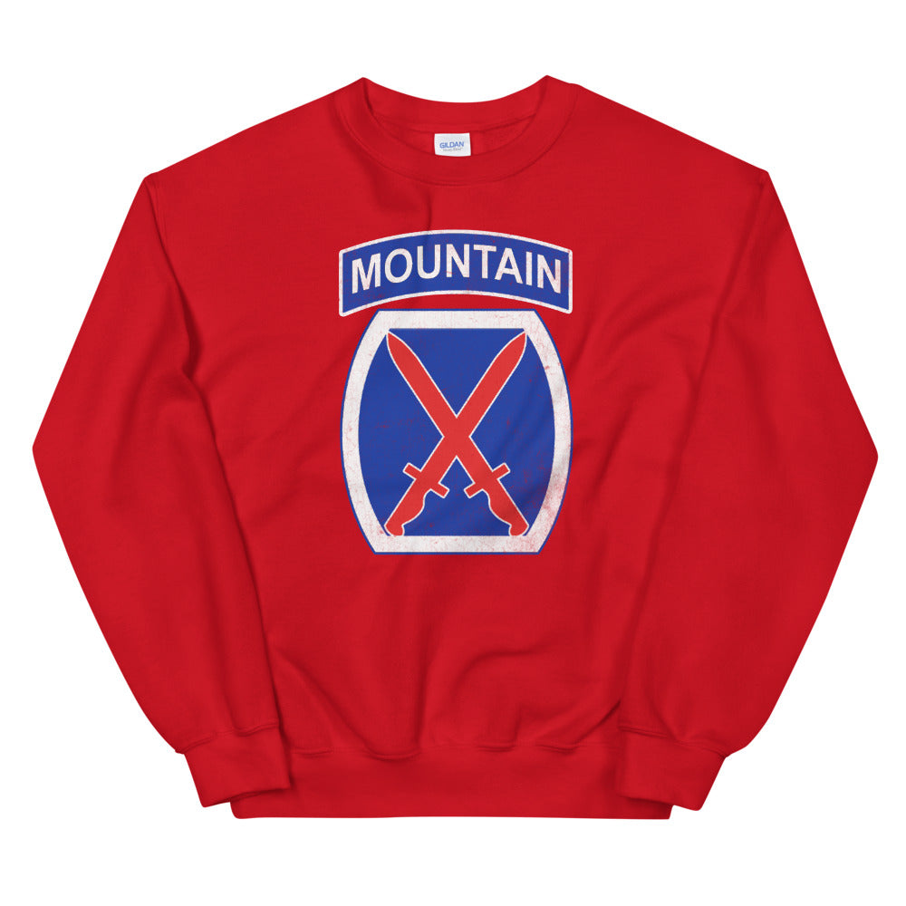 10th Mountain Div Distressed Sweatshirt