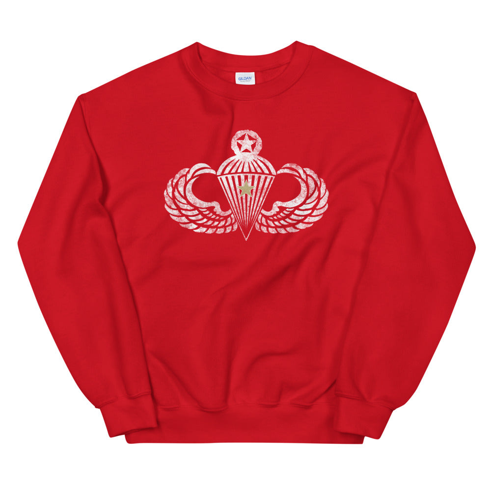 Master Wings w/Combat Star Distressed Sweatshirt