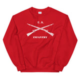 US Infantry Crossed Rifles Distressed Sweatshirt