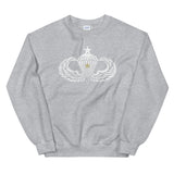 Senior Wings w/Combat Star Distressed Sweatshirt