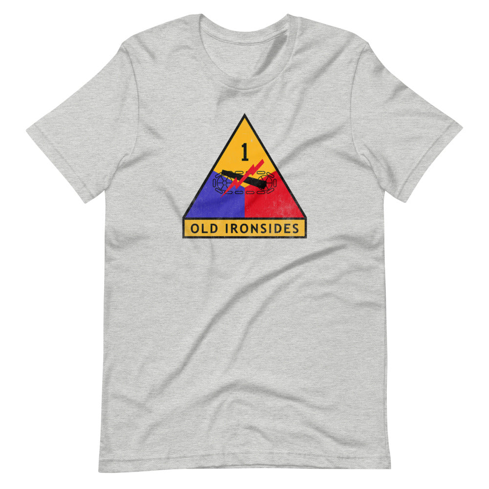 1st Armor Division Old Ironsides Distressed T-Shirt