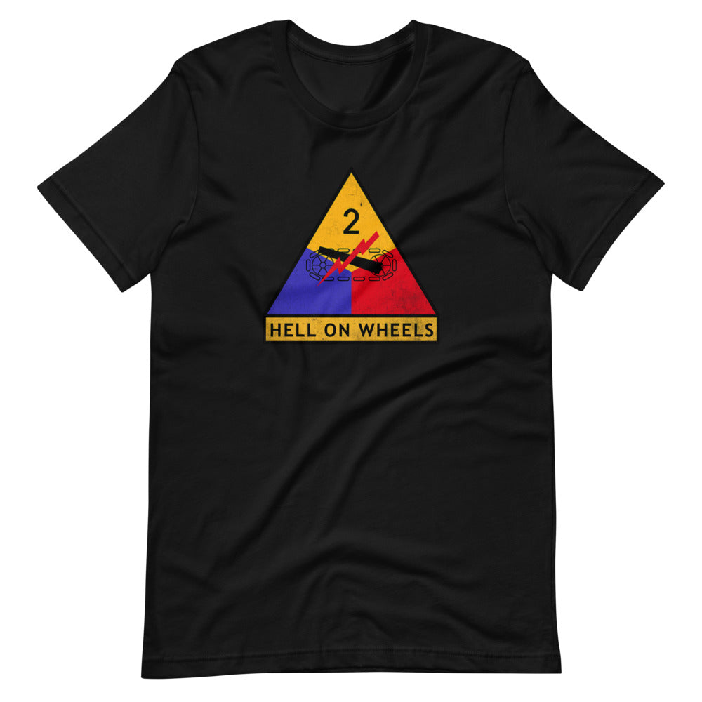 2nd Armor Division Hell On Wheels Distressed T-Shirt