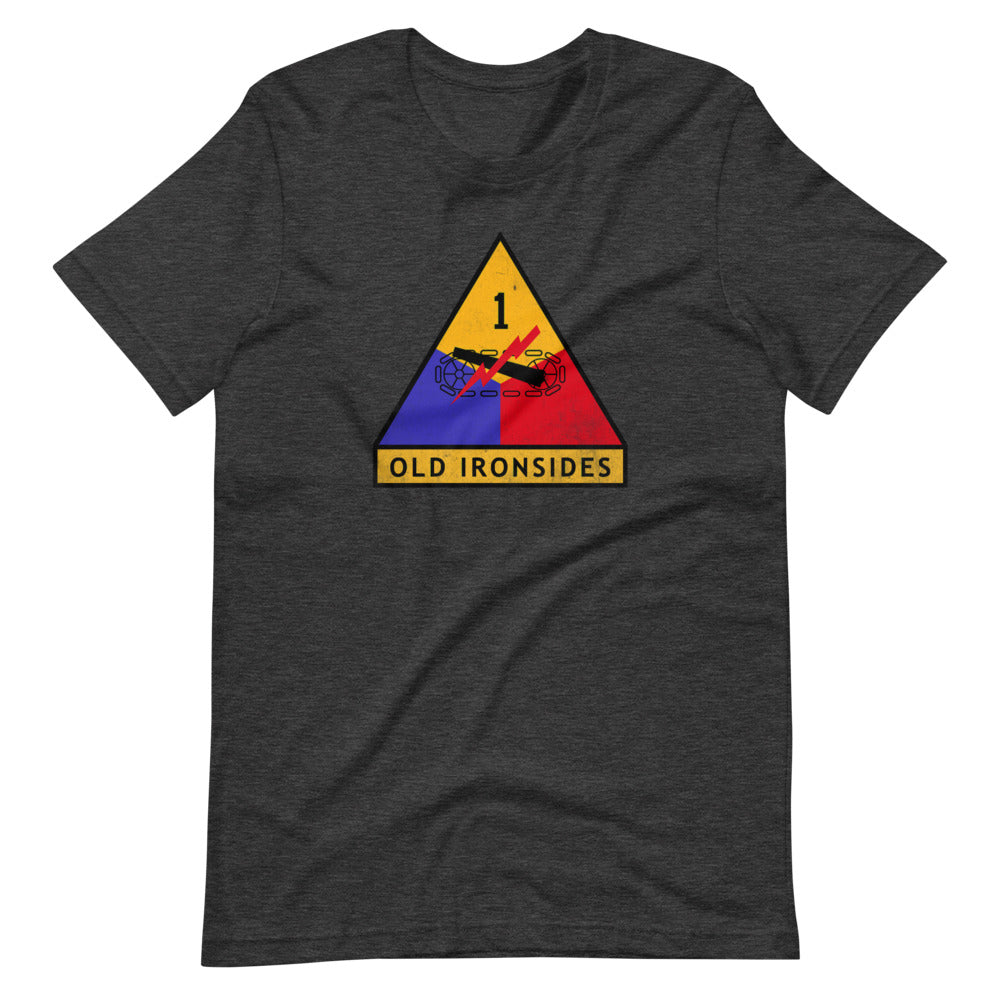1st Armor Division Old Ironsides Distressed T-Shirt