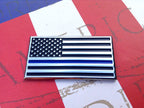 US Flag Thin Blue Line Metal Decal For Trucks, Cars, SUVs or Motorcycles