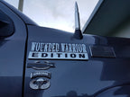 Airborne Tab Decal With CIB and Jump Wings Decal on the Fender of a Black Truck